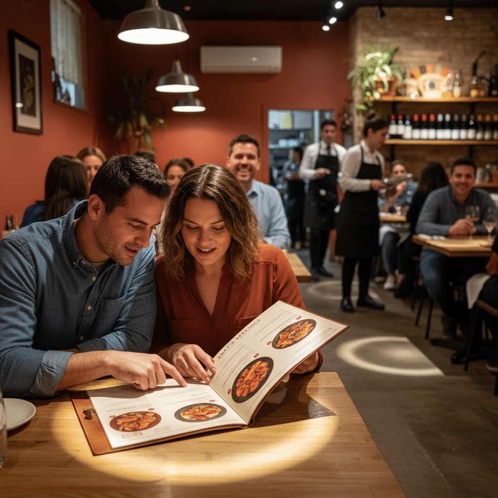 ออกแบบเมนูร้านอาหารยังไงให้ยอดขายพุ่ง? 5 จิตวิทยาจัดวาง - restaurant-menu-design-psychology