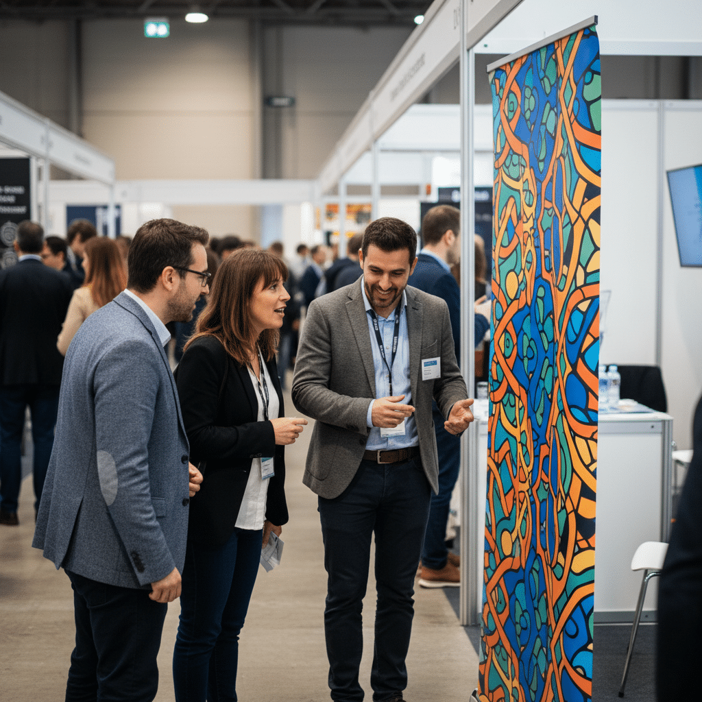 ป้าย Roll Up ที่คนหยุดมอง! 5 เทคนิคออกแบบให้เด่น - roll-up-banner-design-tips