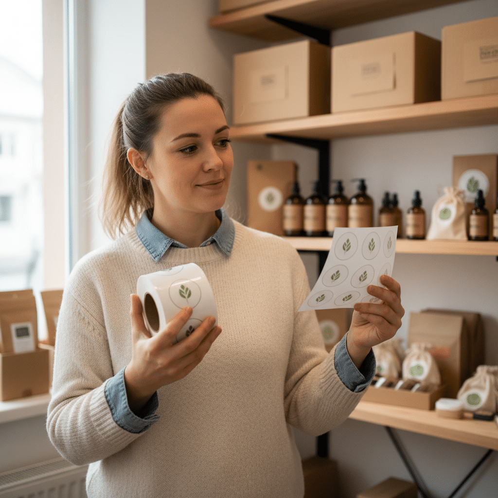 สติ๊กเกอร์ม้วน vs สติ๊กเกอร์แผ่น: แบบไหนเหมาะกับธุรกิจคุณ - roll-vs-sheet-stickers-sme