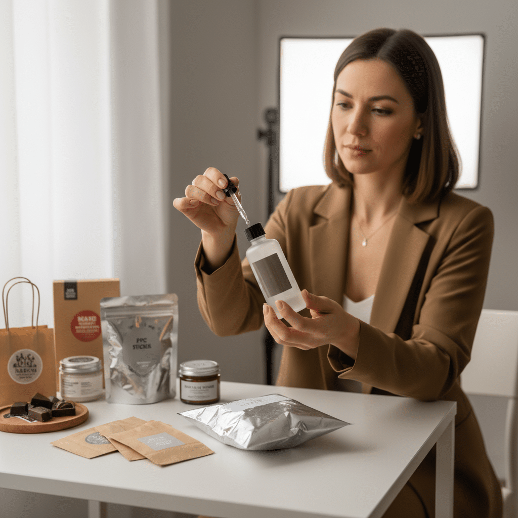 คู่มือเลือกสติ๊กเกอร์ SME: PP, PVC, กระดาษ ใช้ต่างกันยังไง - sme-sticker-material-guide