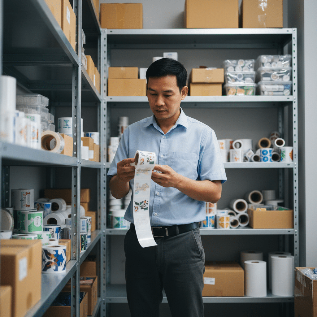 เก็บสติ๊กเกอร์ยังไงไม่ให้กาวเสื่อม? ทริค SME สั่งพิมพ์คุ้ม - sticker-label-storage-tips