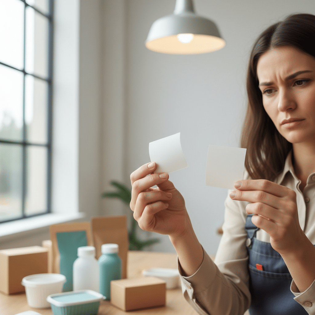 สติ๊กเกอร์ PP vs PVC: เลือกอะไรดี? คู่มือสำหรับแบรนด์ SME - sticker-material-guide-pp-vs-pvc