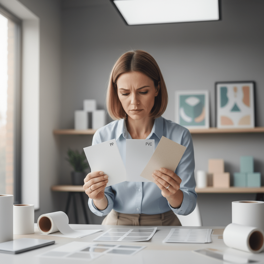 วัสดุสติ๊กเกอร์ 101: PP, PVC, กระดาษ SME ควรรู้ - sticker-material-guide-sme