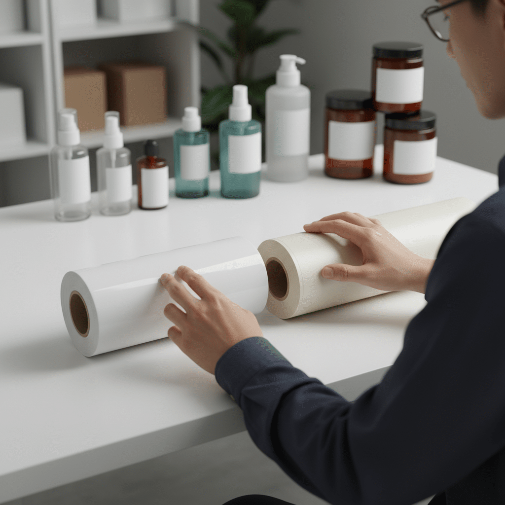 สติ๊กเกอร์ PP vs PVC: เลือกวัสดุฉลากให้เหมาะกับสินค้า - sticker-material-guide-sme-product