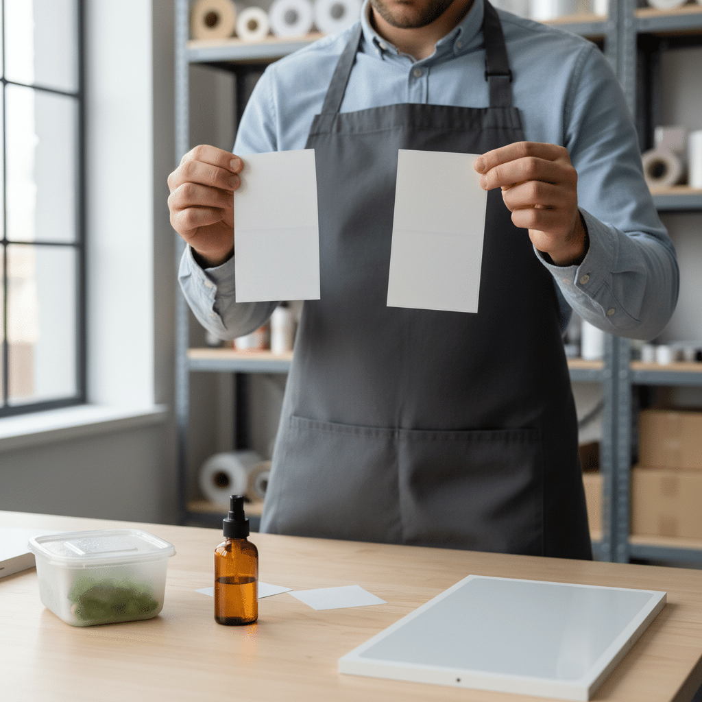 สติ๊กเกอร์ PP กับ PVC ต่างกันยังไง? เลือกให้ถูกกับสินค้า - sticker-material-pp-vs-pvc