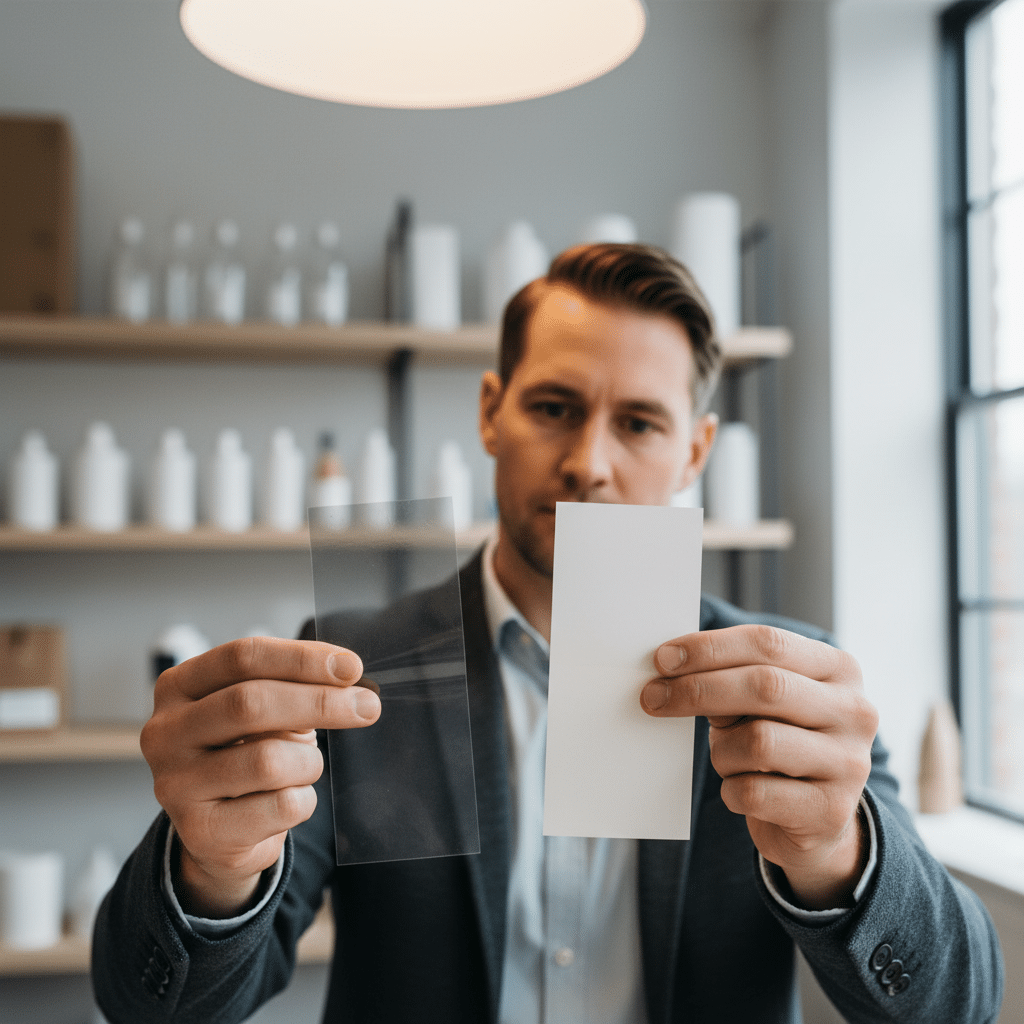 สติ๊กเกอร์ PP vs PVC: เลือกวัสดุไหนให้เหมาะกับแบรนด์ - sticker-pp-vs-pvc-material-guide