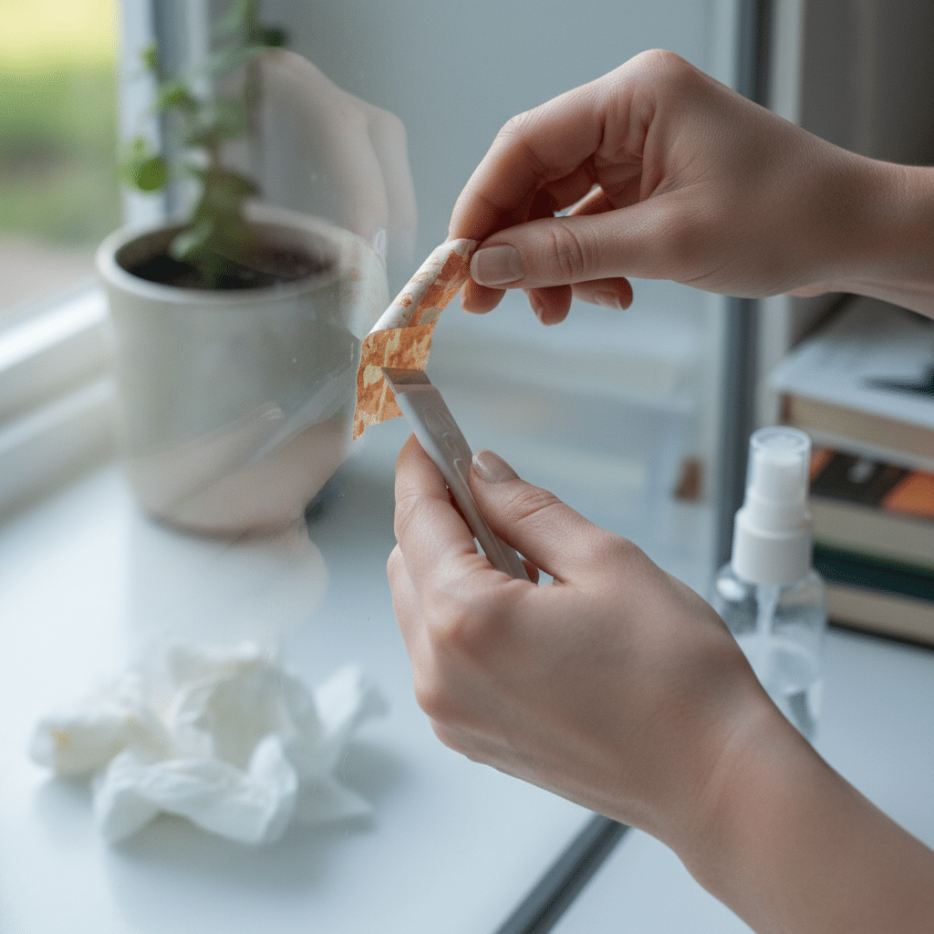 ลอกสติ๊กเกอร์เก่าไร้คราบ 5 วิธีเนียนกริ๊บ ไม่ทำลายพื้นผิว - sticker-removal-tips-no-residue