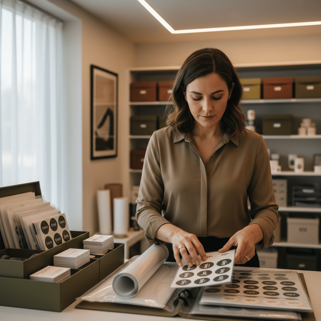 ยืดอายุสื่อสิ่งพิมพ์! 5 ทริคเก็บป้าย-สติ๊กเกอร์ให้สีสดทน - store-print-materials-guide-sme