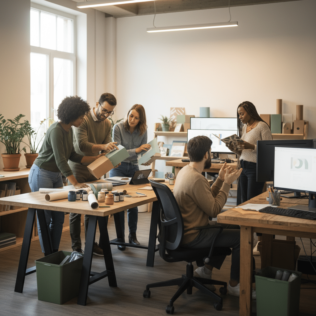 เทรนด์พิมพ์รักษ์โลก 2569: สร้างแบรนด์ SME ให้ยั่งยืน - sustainable-printing-trends-2026