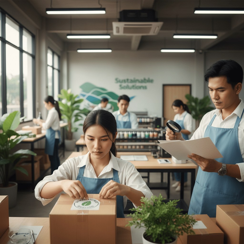 เทรนด์พิมพ์รักษ์โลก 2569: วัสดุไหนมาแรงสำหรับ SME? - sustainable-printing-trends-sme-2026