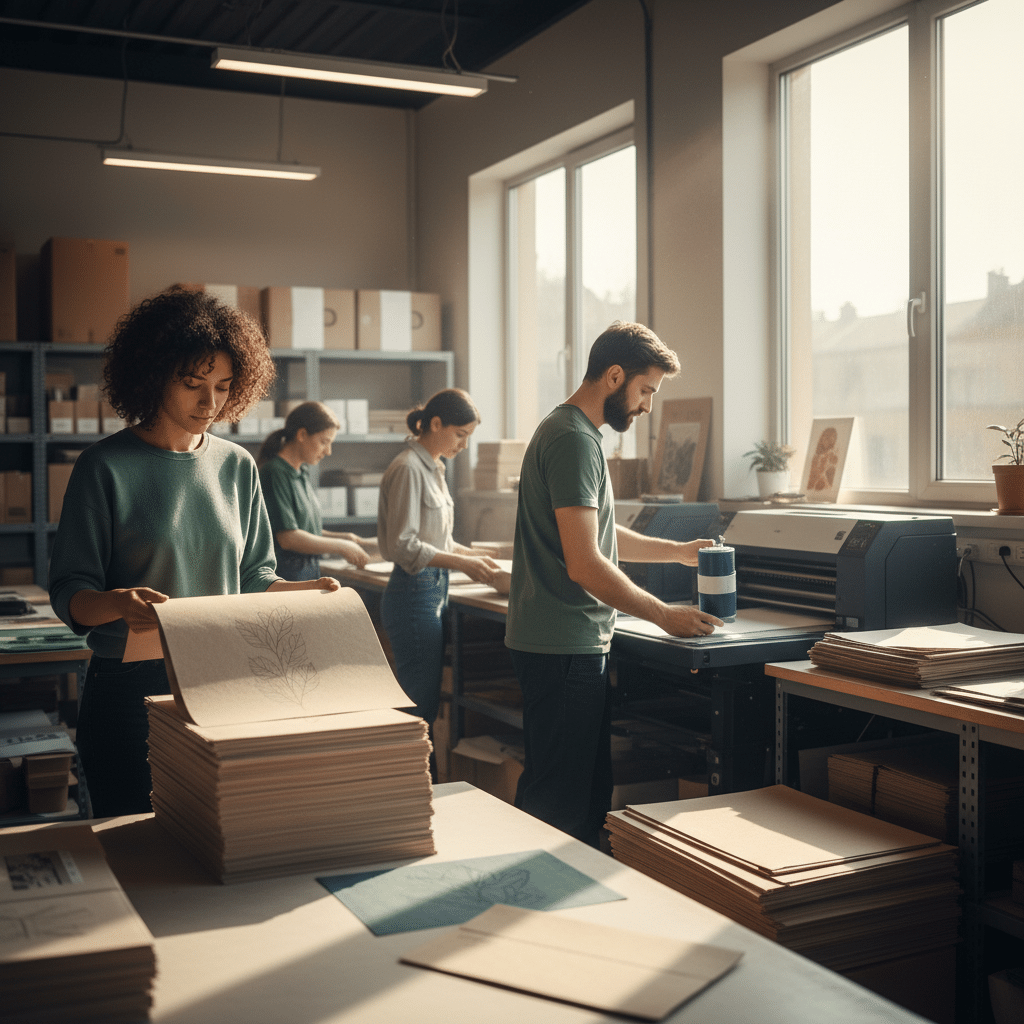 พิมพ์รักษ์โลก 2026: เทรนด์ใหม่ที่ SME ต้องปรับตัว - sustainable-printing-trends-sme-2026