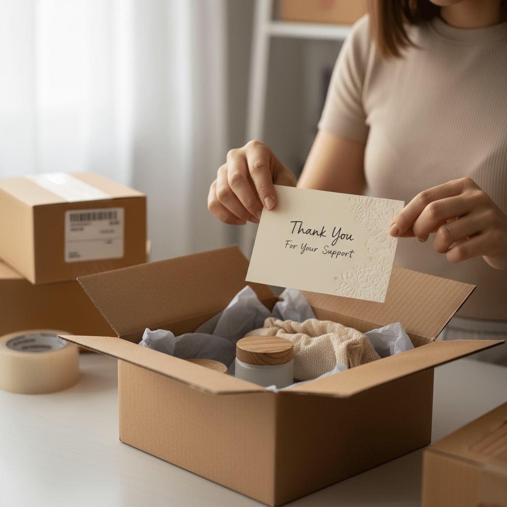 การ์ดขอบคุณ: สื่อสิ่งพิมพ์เล็กๆ ที่สร้างลูกค้าประจำ - thank-you-card-customer-loyalty
