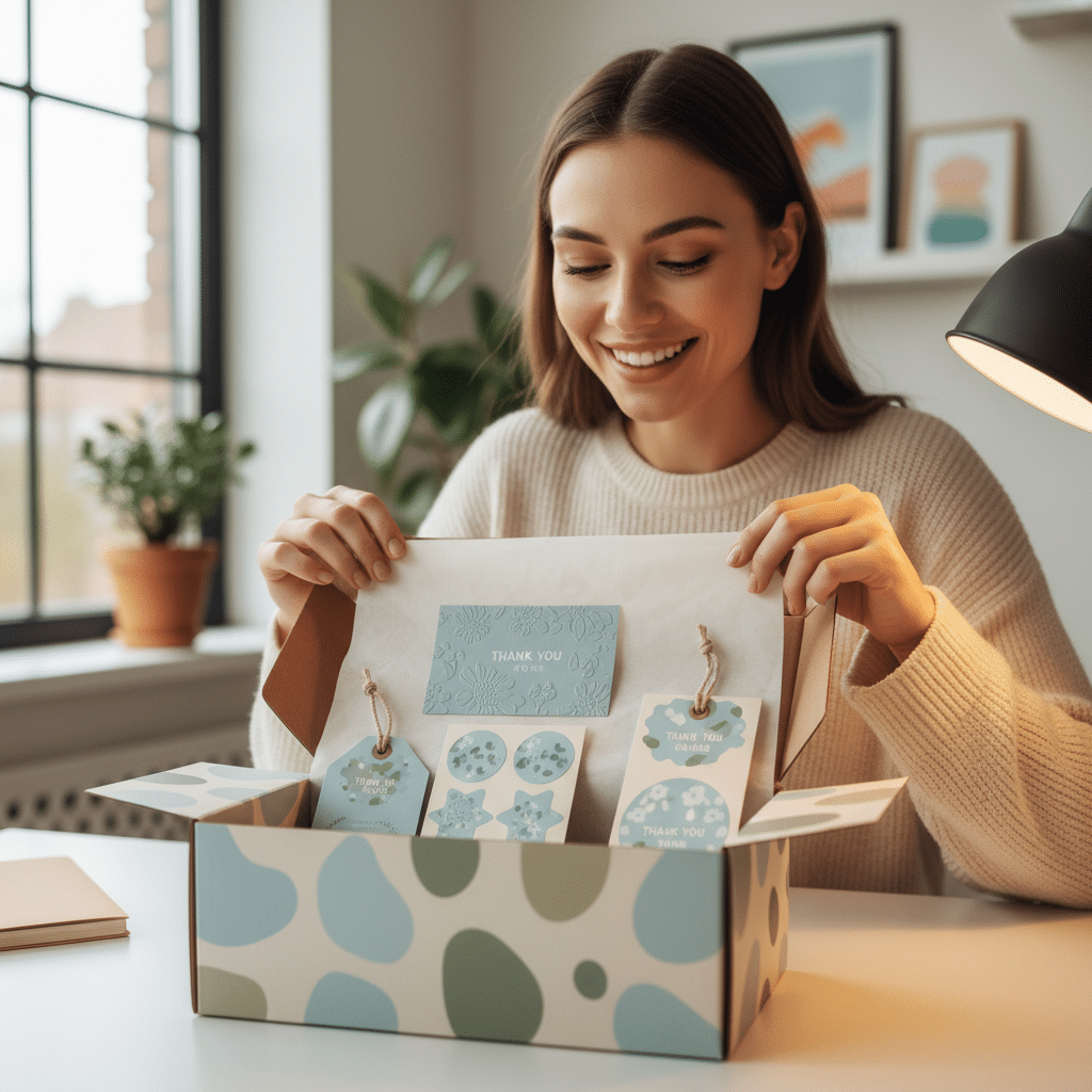 แกะกล่องสร้างแบรนด์: 5 ไอเทมพิมพ์เพิ่มยอดขายออนไลน์ - unboxing-experience-print-marketing