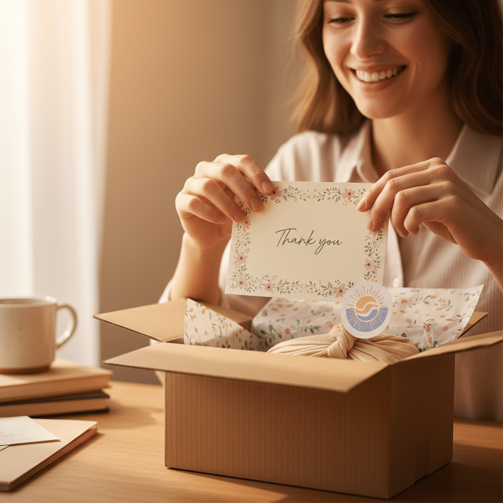 ยกระดับ Unboxing: สร้างลูกค้าประจำด้วยการ์ด-สติ๊กเกอร์ - unboxing-experience-sme-marketing