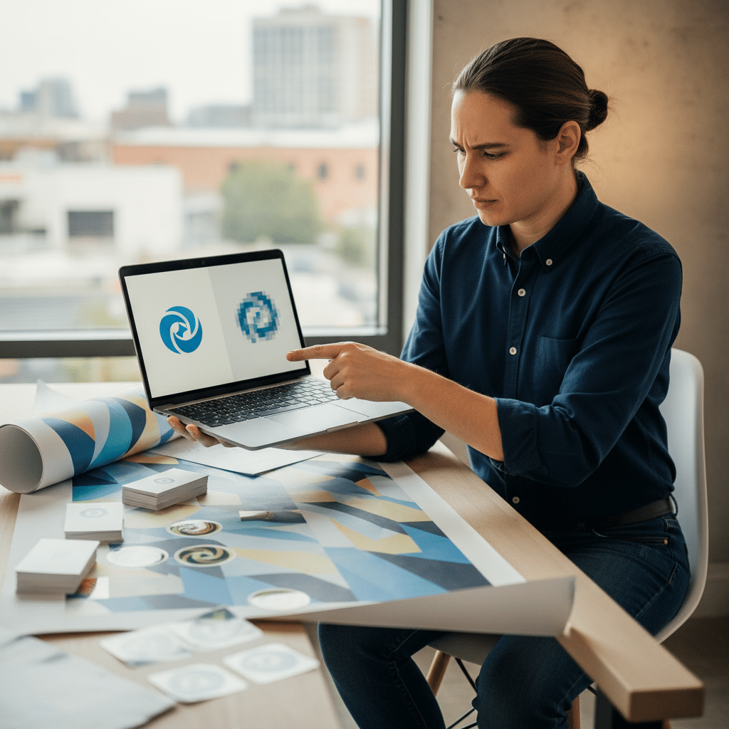 โลโก้แตก? รู้จักไฟล์ Vector vs Raster ก่อนส่งพิมพ์ - vector-vs-raster-printing-guide