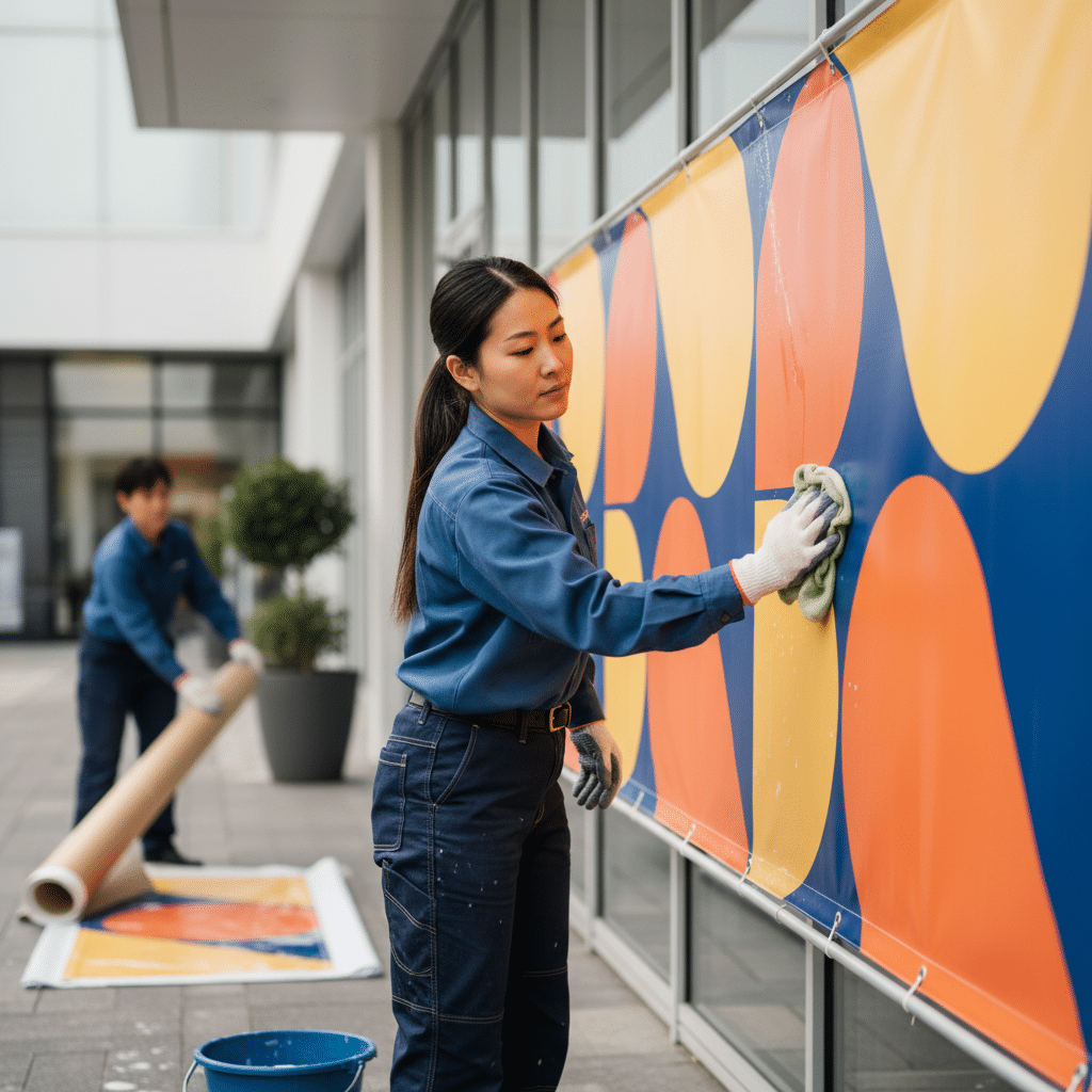 ยืดอายุ 'ป้ายไวนิล' 3 เท่า! เทคนิคดูแลฉบับมือโปร - vinyl-banner-care-maintenance-tips