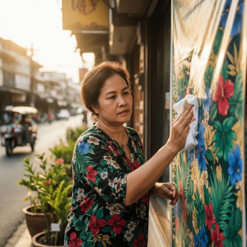 ยืดอายุ 'ป้ายไวนิล' สู้แดดฝนเมืองไทย ทำอย่างไร? - vinyl-banner-care-thailand-weather