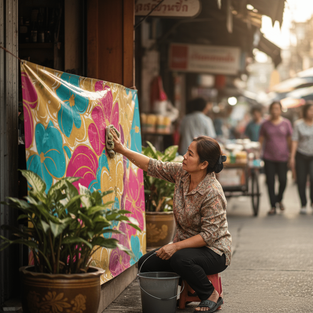 ยืดอายุ 'ป้ายไวนิล' 3 เทคนิคดูแลสีสด ทนแดดทนฝน - vinyl-banner-care-tips