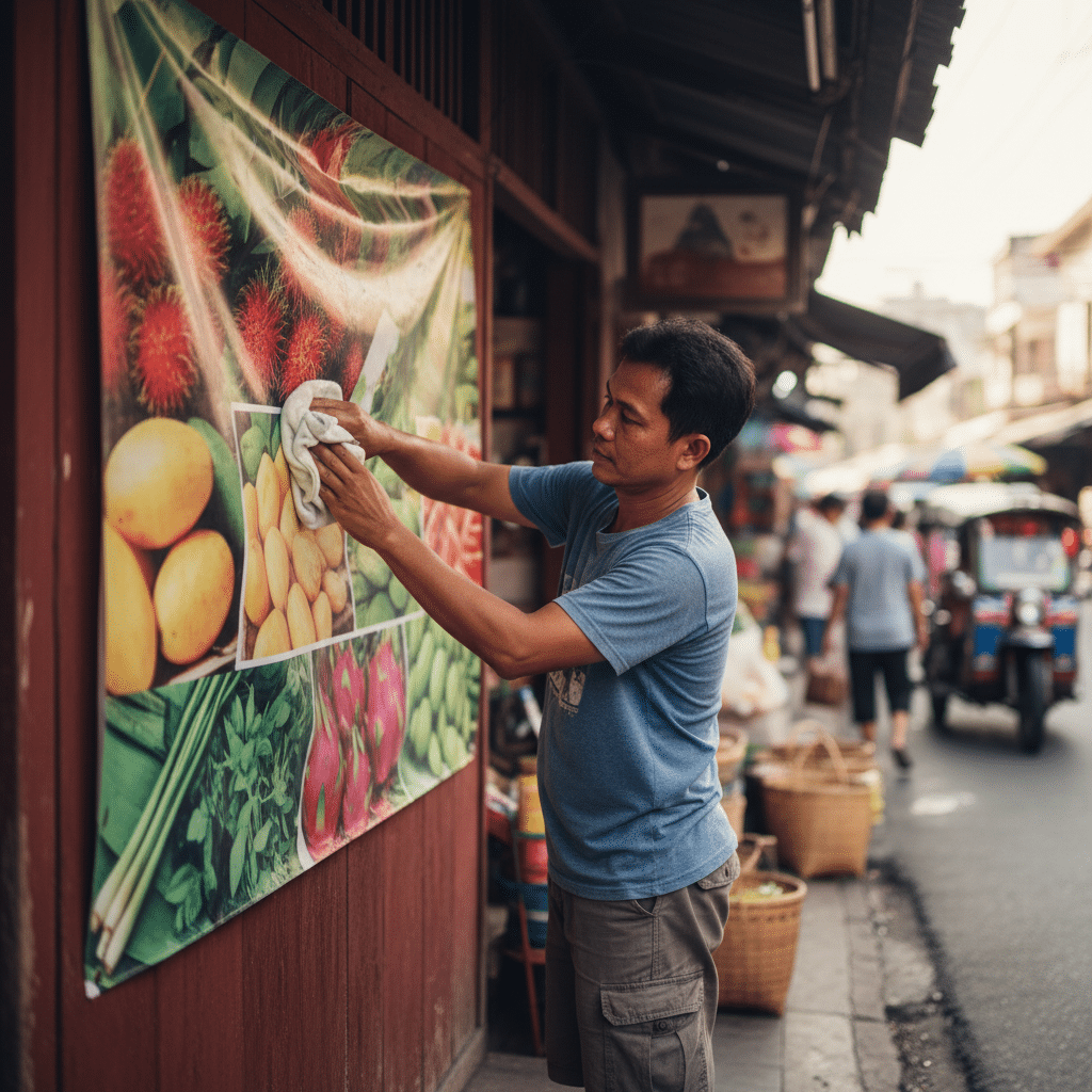 ยืดอายุ 'ป้ายไวนิล' ทนแดดทนฝน ด้วย 5 วิธีดูแลสุดง่าย - vinyl-banner-care-tips