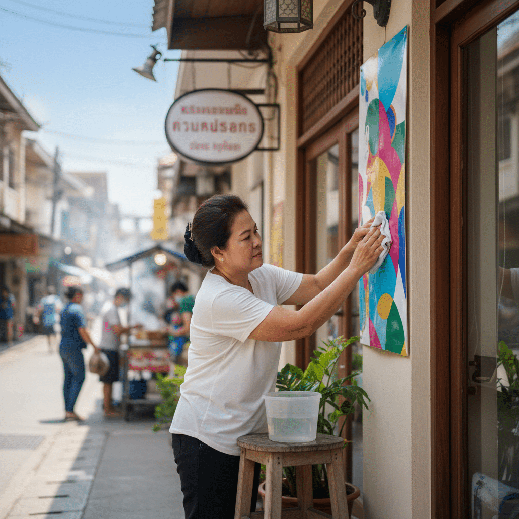 ยืดอายุ 'ป้ายไวนิล' ทนแดดทนฝน ด้วย 5 วิธีดูแลสุดง่าย - vinyl-banner-care-tips-thailand