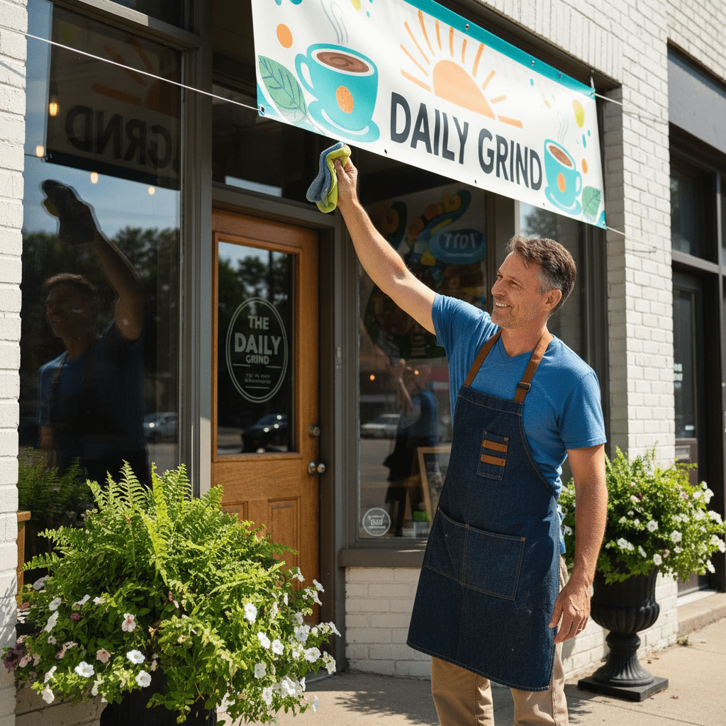 ดูแลป้ายไวนิลหน้าร้านยังไง? ให้สีสดนาน ไม่ซีดจาง - vinyl-sign-care-tips