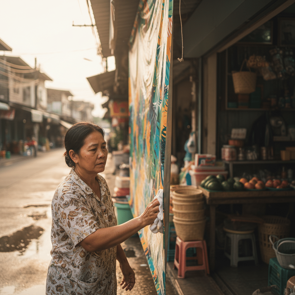 ยืดอายุ 'ป้ายไวนิล' ร้านค้า: 5 วิธีดูแลรับหน้าฝน-แดดแรง - vinyl-sign-care-tips-thailand