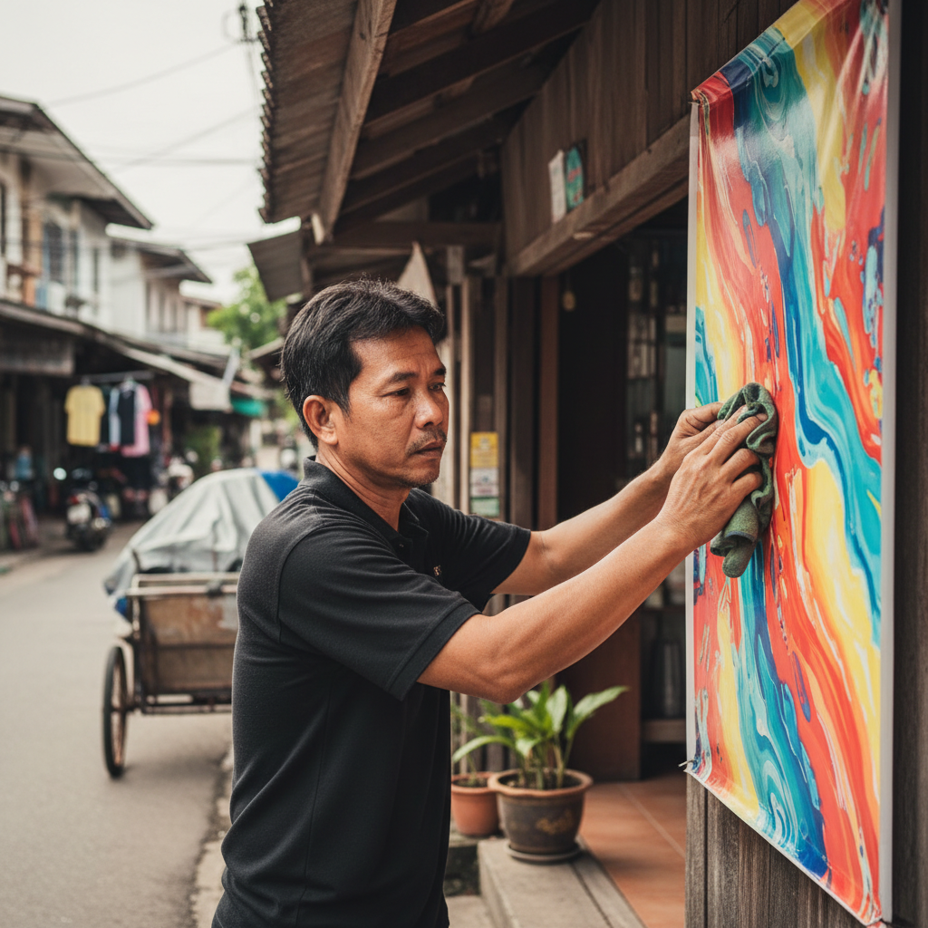 ดูแลป้ายไวนิลหน้าร้านอย่างไร? ยืดอายุสีสด ไม่ซีดจาง - vinyl-sign-maintenance-tips