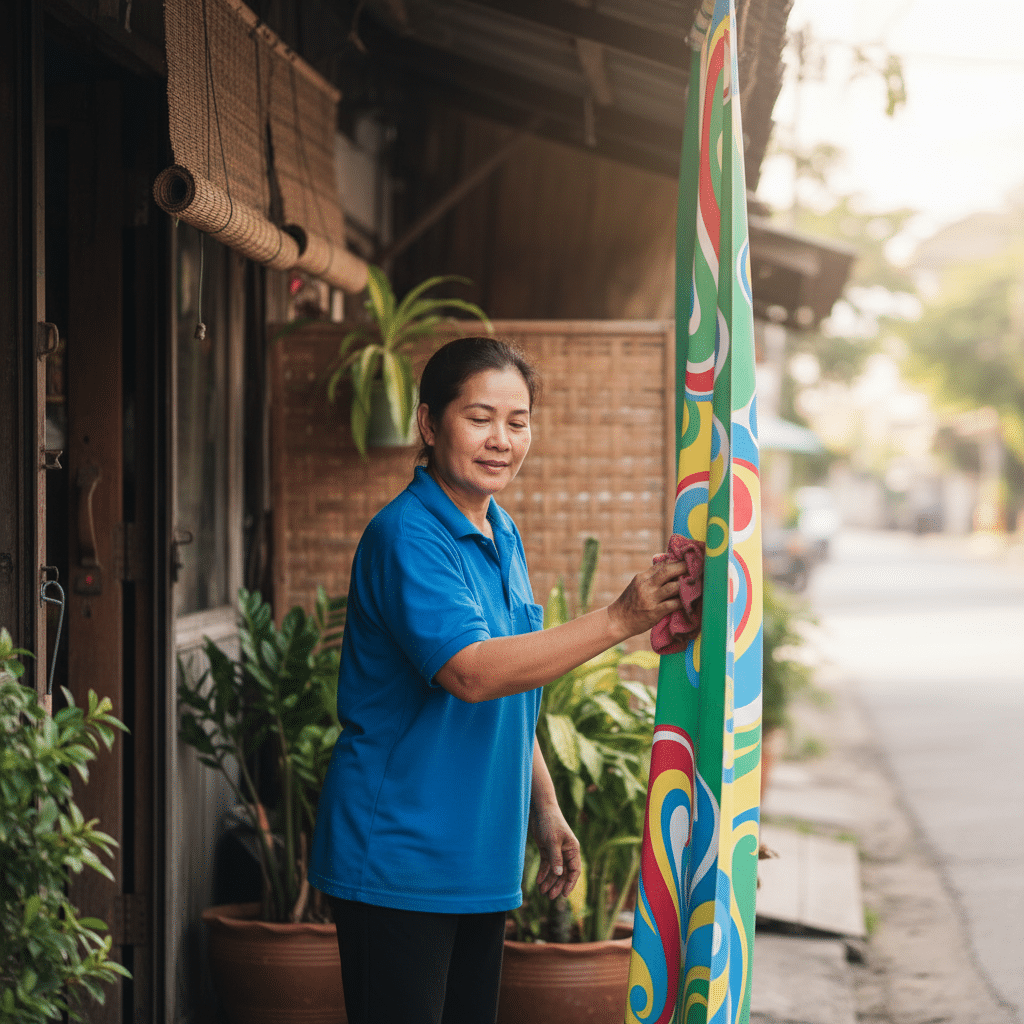 ป้ายไวนิลซีดจาง? 5 เทคนิคยืดอายุการใช้งานให้สีสดทนทาน - vinyl-signage-care-tips