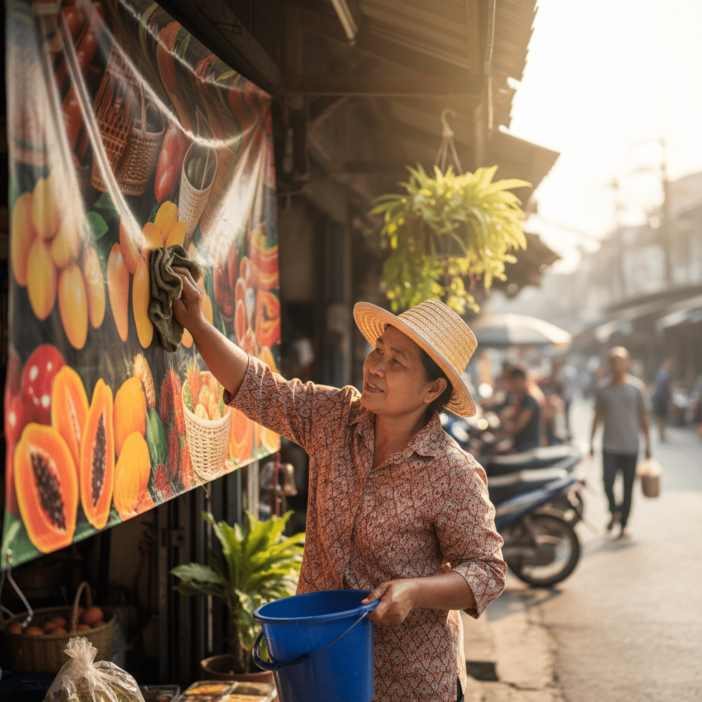 ยืดอายุ ‘ป้ายไวนิล’ เคล็ดลับดูแลให้สีสด ทนแดด ทนฝน - vinyl-signage-care-tips-guide