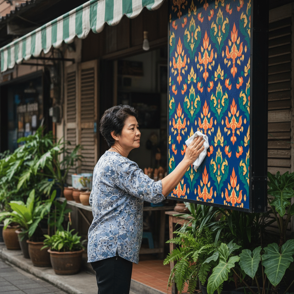 ยืดอายุ 'ป้ายไวนิล' ร้านคุณ: ดูแลง่ายๆ สีสดนาน - vinyl-signage-care-tips-sme