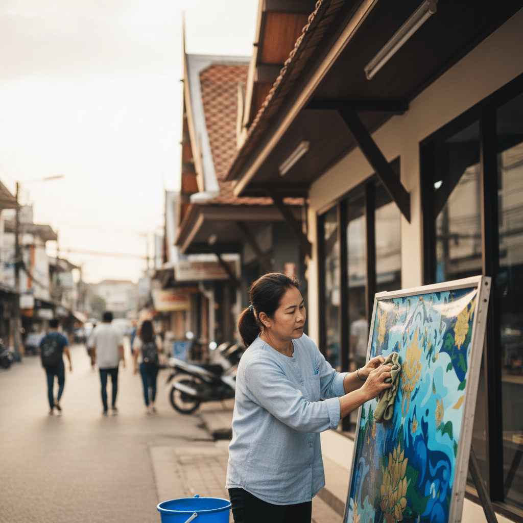 ยืดอายุ 'ป้ายไวนิล' ร้านคุณ ด้วย 5 เทคนิคดูแลสุดง่าย - vinyl-signage-care-tips-sme