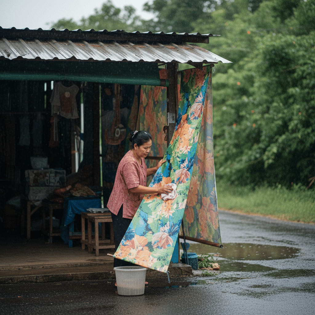 ยืดอายุ 'ป้ายไวนิล' หน้าฝน: ทริคง่ายๆ ที่ร้านค้าต้องรู้ - vinyl-signage-rainy-season-care