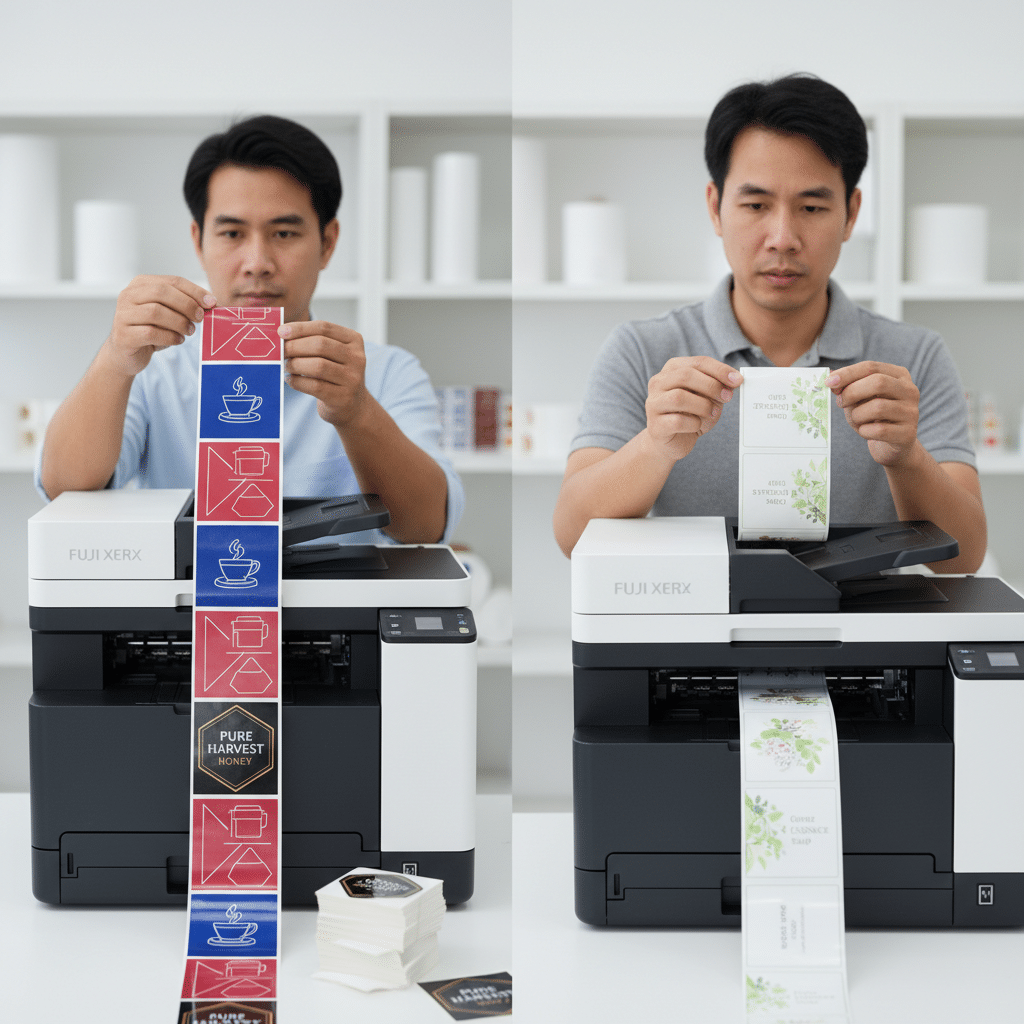 Xerox vs Inkjet: ทำไมสีสติ๊กเกอร์ SME ถึงสดกว่า? - xerox-vs-inkjet-print-quality