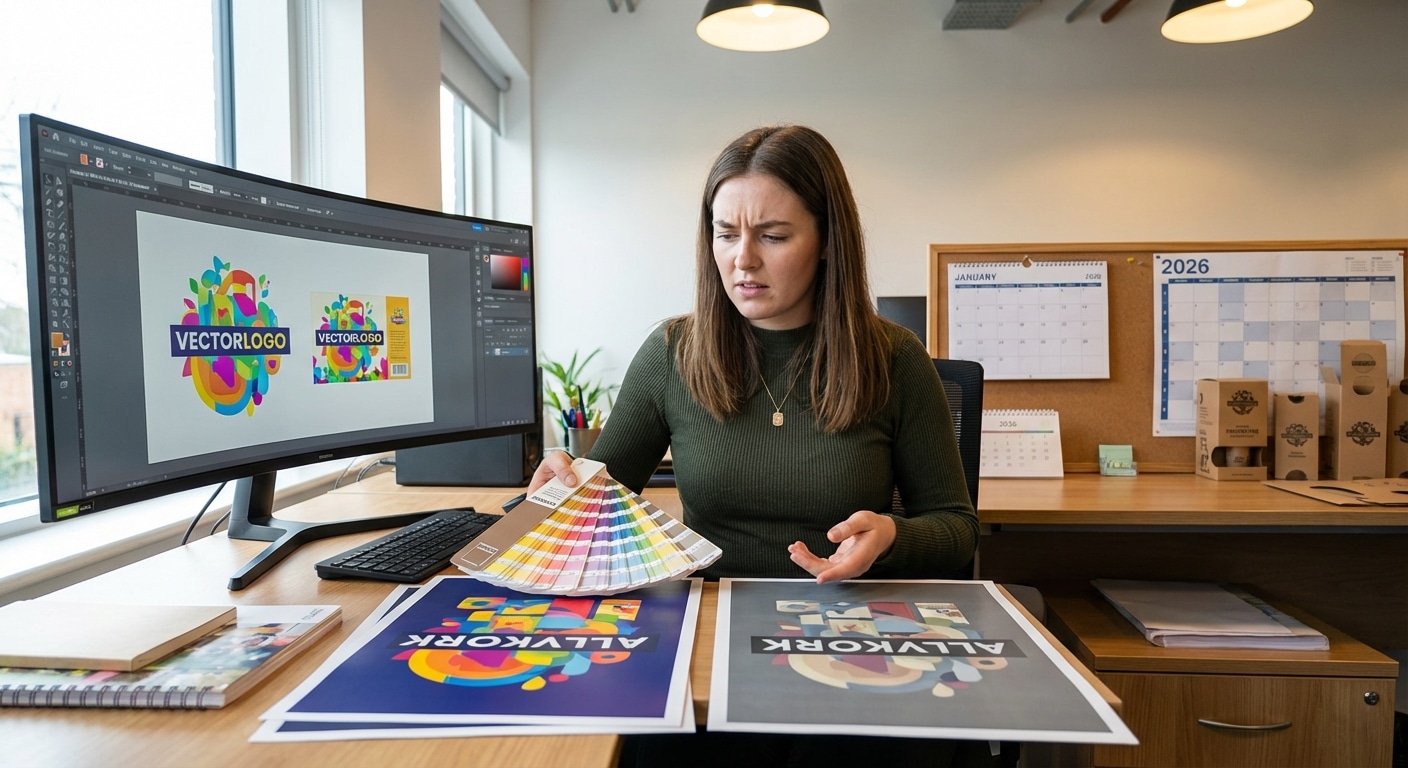 ภาพ AI พิมพ์แล้วสีเพี้ยน? รู้ทัน RGB vs CMYK ปี 2026 ให้งานตรงปก - ai-design-rgb-vs-cmyk-printing-guide-2026