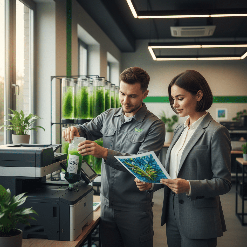 หมึกพิมพ์จากสาหร่าย: เทรนด์รักษ์โลกที่ SME ต้องจับตา - algae-ink-sustainable-printing-trend