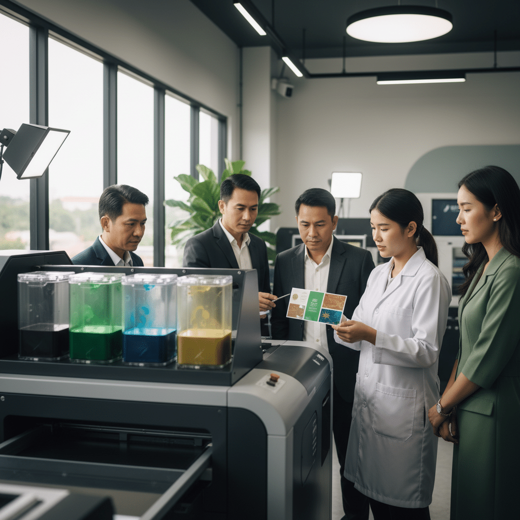 หมึกพิมพ์จากสาหร่าย: เทรนด์รักษ์โลกที่ SME ต้องจับตา - algae-ink-sustainable-printing-trend