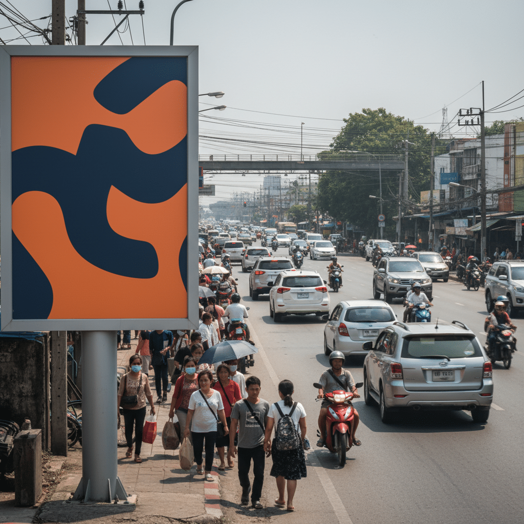 ป้ายใหญ่แต่คนอ่านไม่ทัน? กฎ '3 วินาที' เลือกฟอนต์ทำป้ายโฆษณาข้างทาง ให้ลูกค้าจดจำแม่น - billboard-font-selection-readability-tips