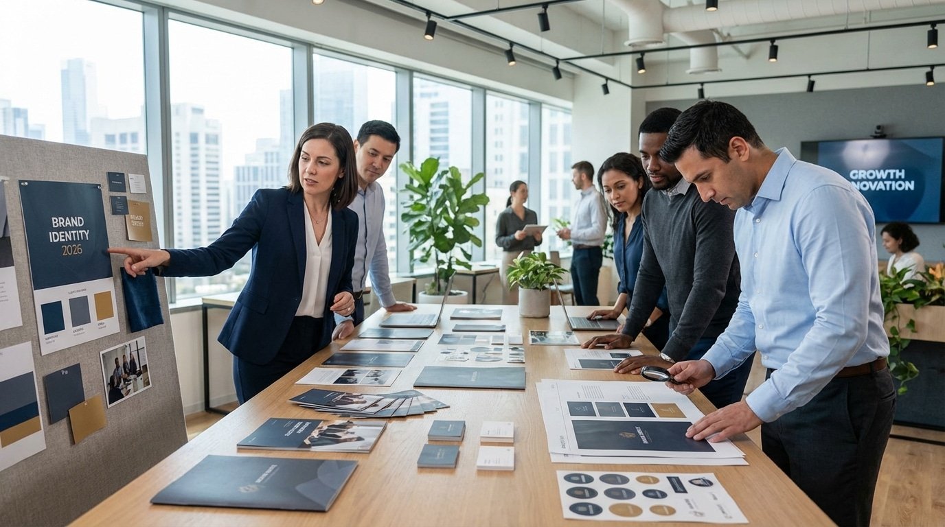 โลโก้สวยอย่างเดียวไม่พอ! สร้าง 'Brand CI' ให้แข็งแกร่งผ่านงานพิมพ์ คุมโทนให้ลูกค้าจำแม่นปี 2026 - brand-ci-identity-print-design-importance