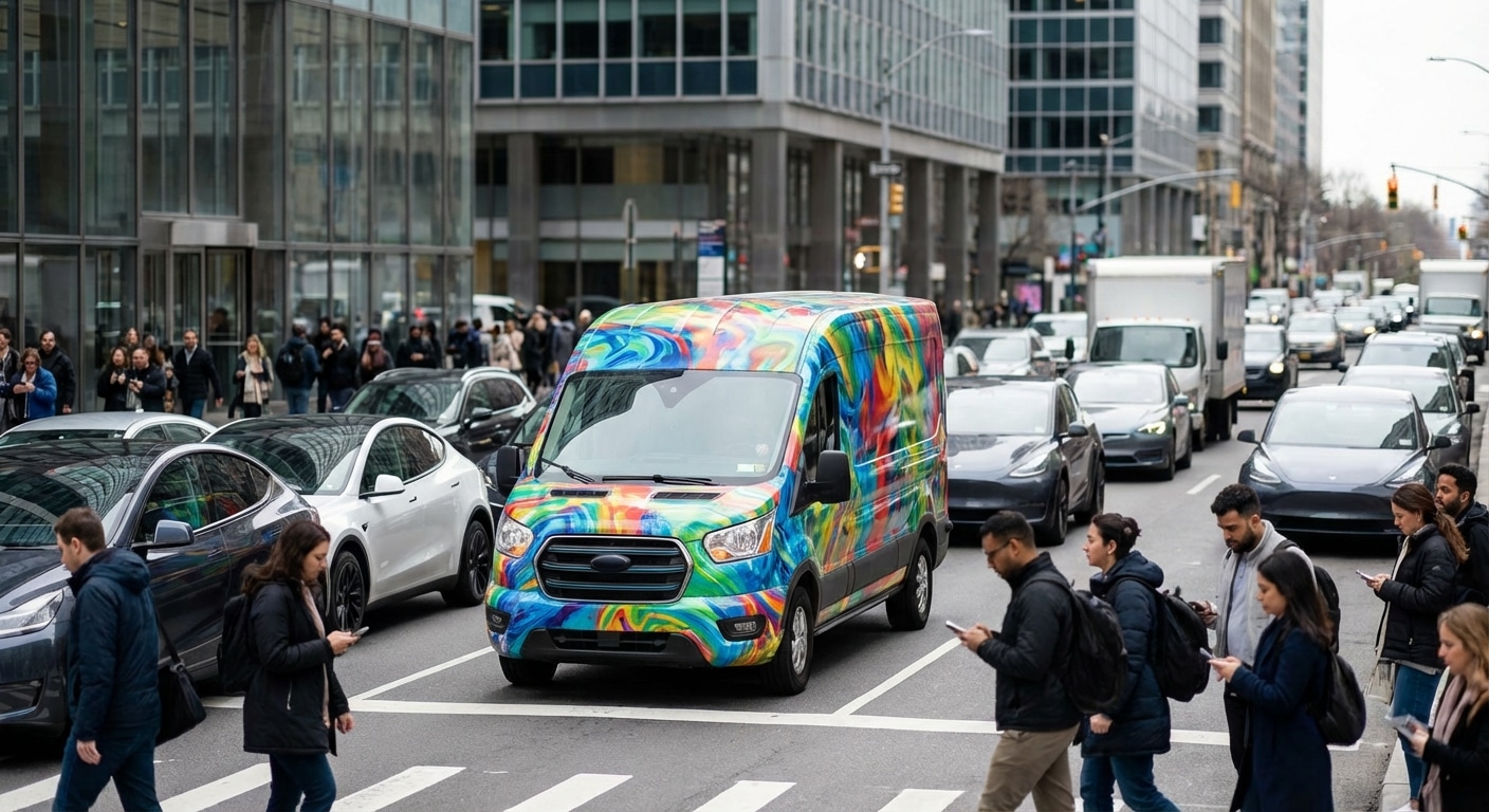 รถติดคือโอกาส! เทคนิค Wrap สติ๊กเกอร์โฆษณาบนรถปี 2026 สร้างแบรนด์วิ่งได้ - car-wrap-sticker-mobile-advertising-strategy-2026