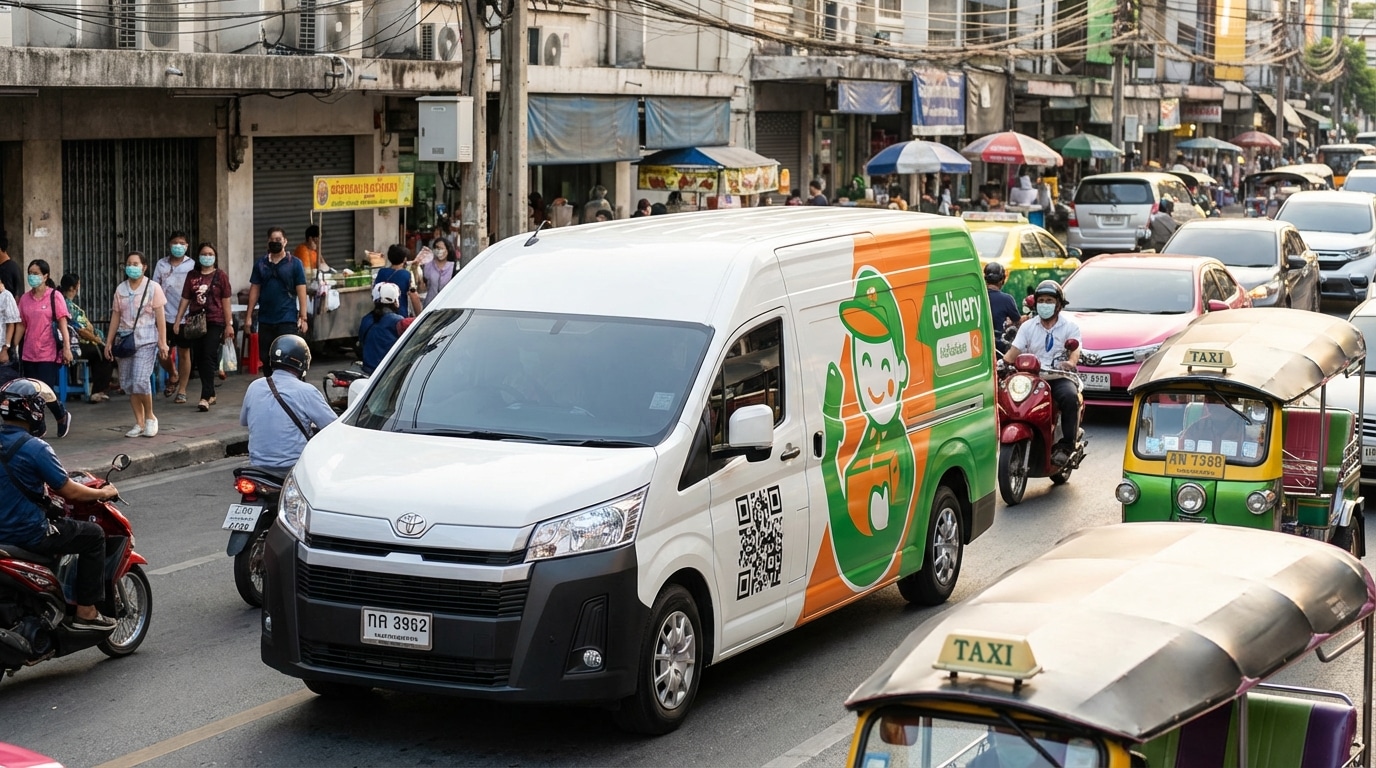 ค่าแอดแพง! เปลี่ยนรถส่งของเป็น 'ป้ายโฆษณาเคลื่อนที่' ติดสติ๊กเกอร์ครั้งเดียวคุ้ม 5 ปี - car-wrap-sticker-mobile-advertising-strategy