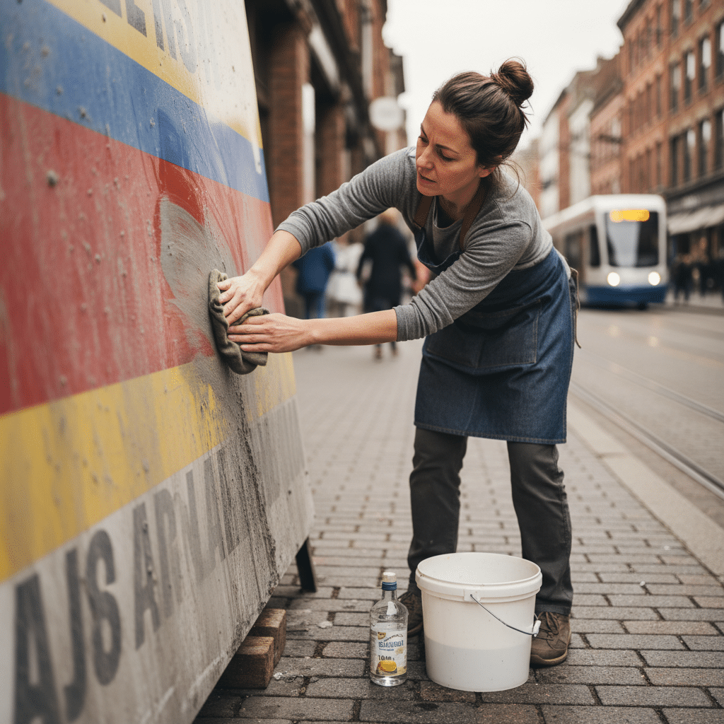 ป้ายร้านหมองทำไงดี? วิธีล้าง 'ไวนิล' ให้สีสดเหมือนใหม่ ยืดอายุใช้งาน - cleaning-vinyl-banner-maintenance-tips