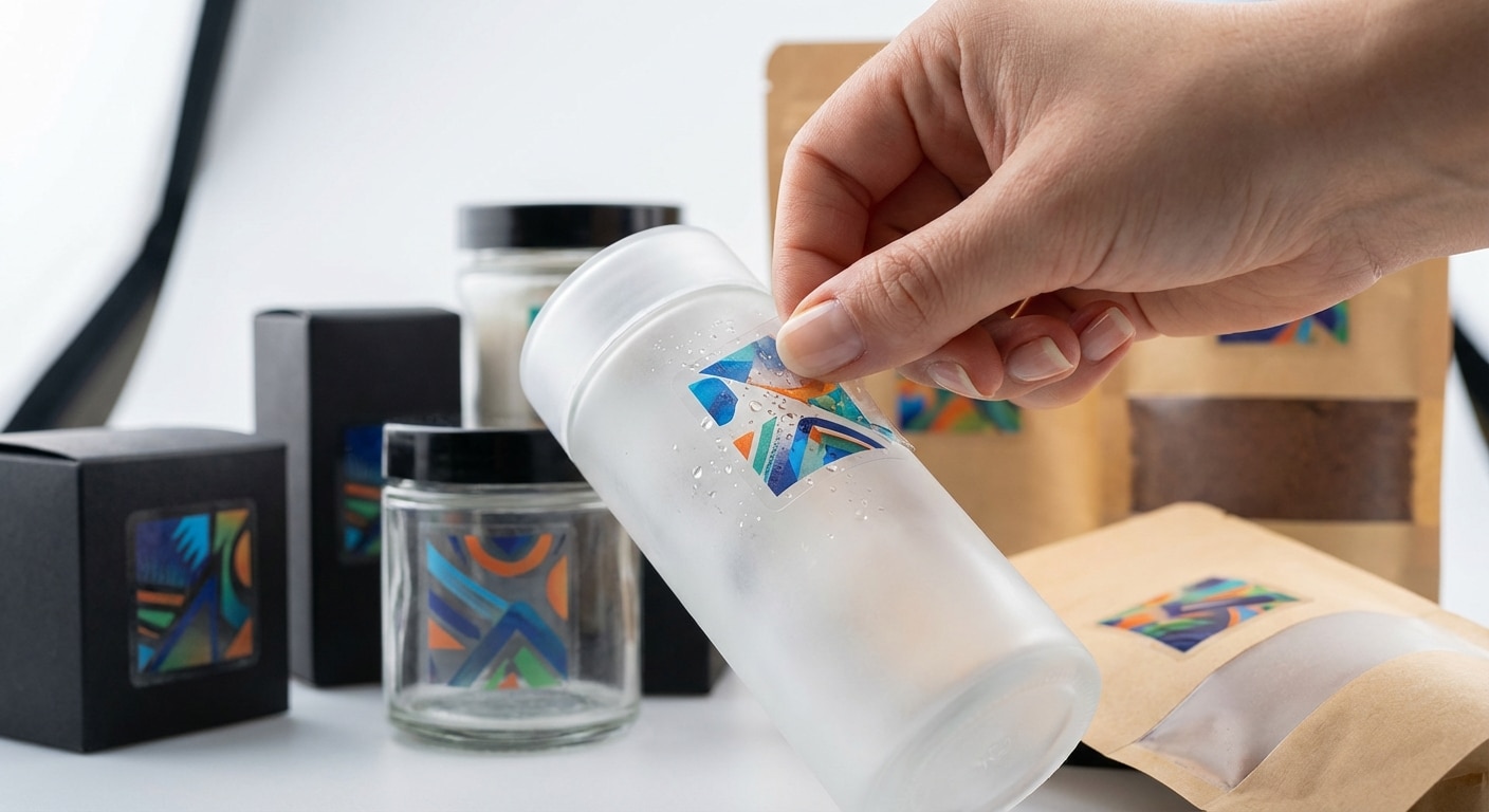 ผลิตสติ๊กเกอร์แบบใส กันน้ำ | ผลิตงานสติ๊กเกอร์ สีชัด ทน - clear-waterproof-sticker-printing