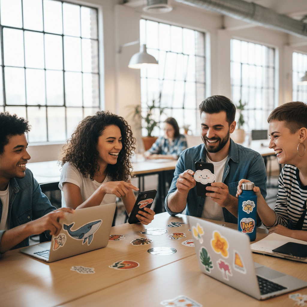 ทรงกลมมันเชย! เพิ่มมูลค่าด้วย 'สติ๊กเกอร์ไดคัท' ที่ลูกค้าอยากสะสม - die-cut-sticker-custom-shape-branding-strategy