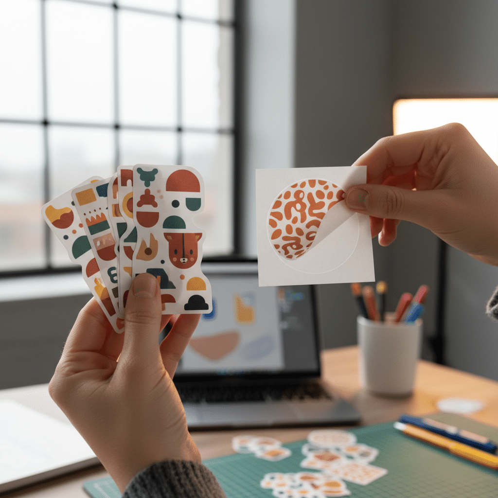 Die-cut vs Kiss-cut ต่างกันตรงไหน? เลือกตัดแบบไหนให้เหมาะกับงานคุณ - die-cut-vs-kiss-cut-sticker-difference