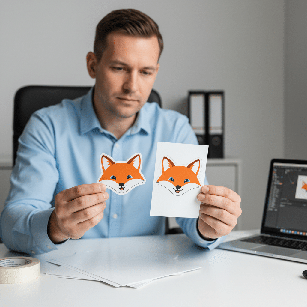 ไดคัท vs คิสคัท: สติ๊กเกอร์ 2 แบบนี้ต่างกันยังไง? - die-cut-vs-kiss-cut-sticker-guide