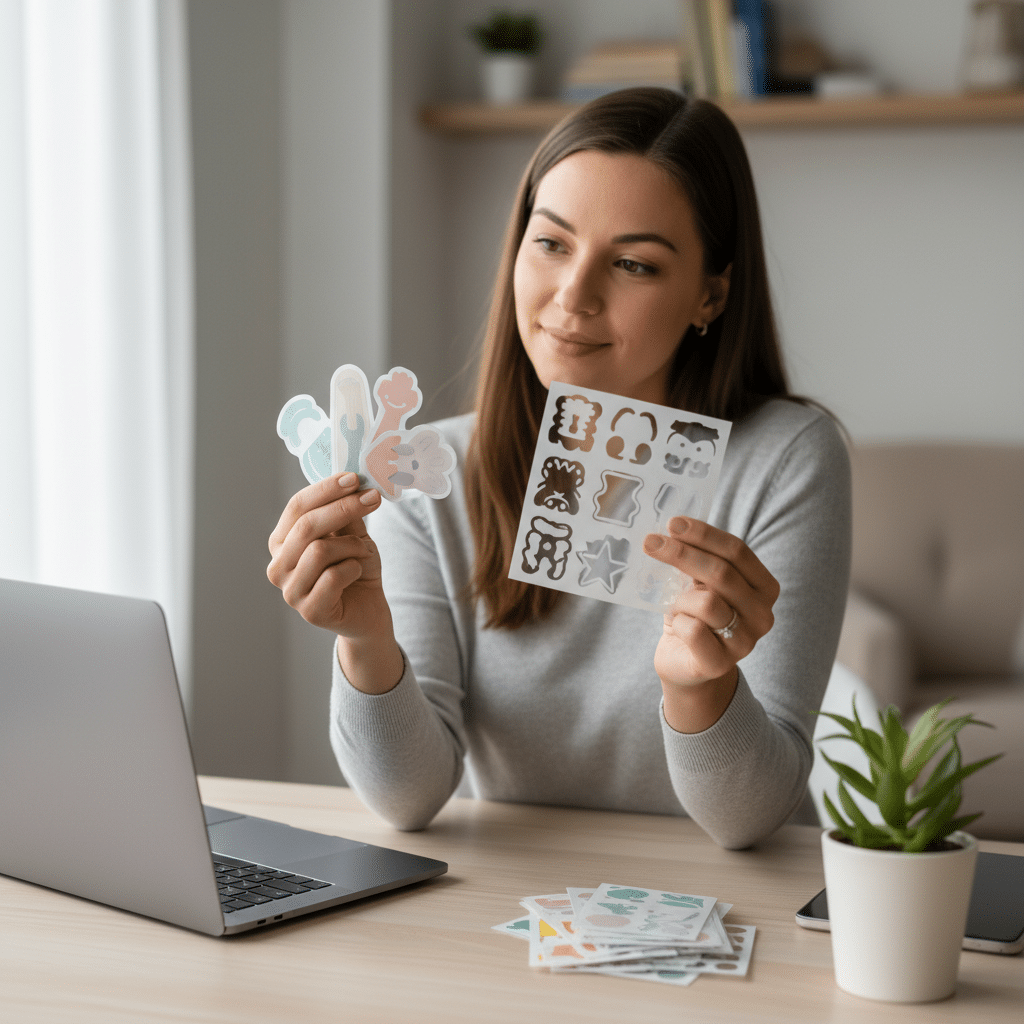 ไดคัท vs คิสคัท: สั่งสติ๊กเกอร์ต้องรู้ เลือกแบบไหน? - die-cut-vs-kiss-cut-sticker-guide