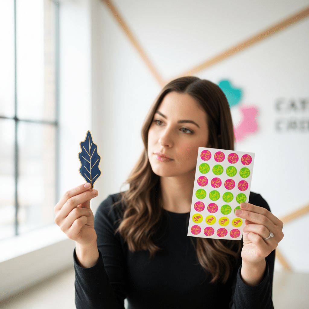 ไดคัท vs คิสคัท: เลือกสติ๊กเกอร์แบบไหนเหมาะกับแบรนด์คุณ - die-cut-vs-kiss-cut-sticker-guide