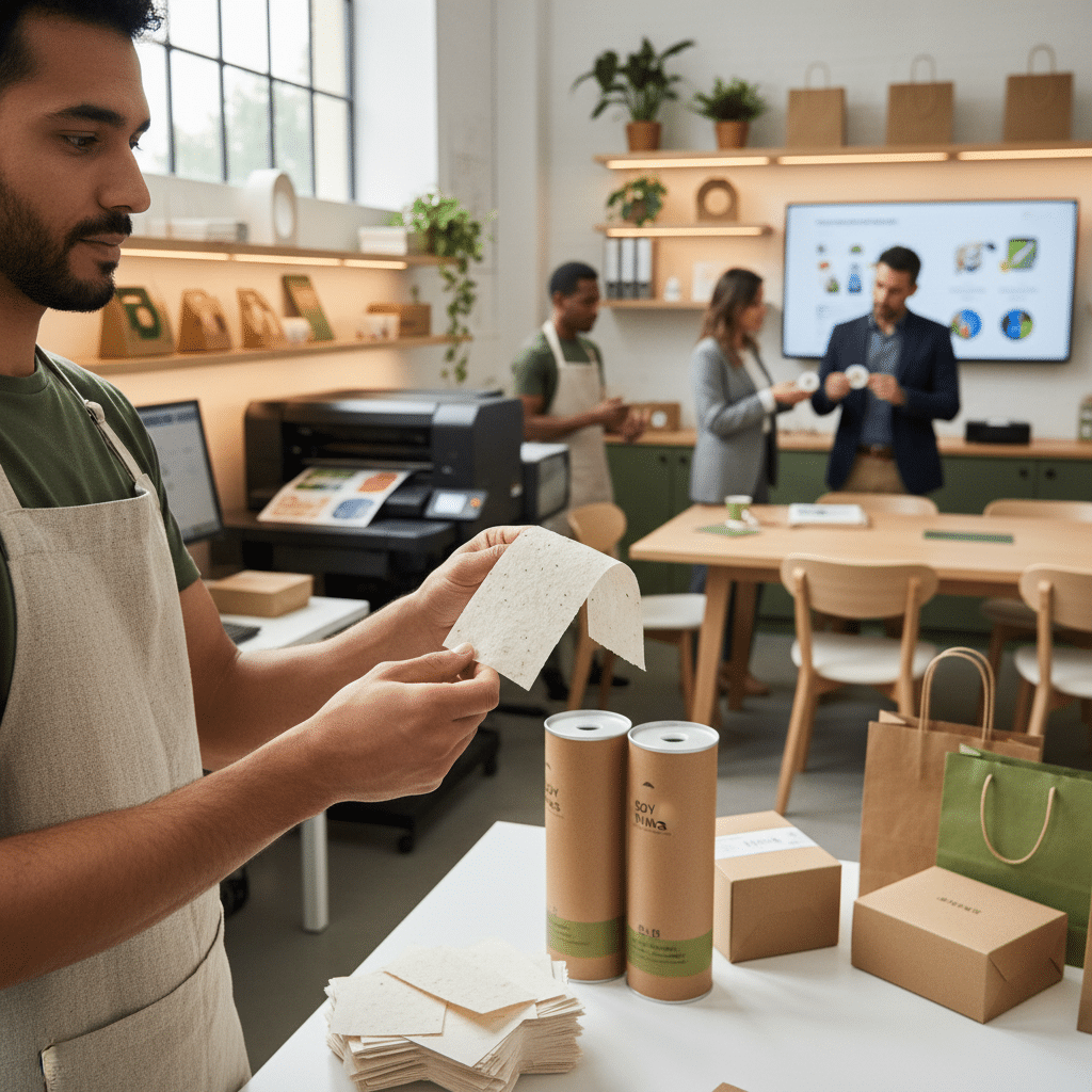 รักษ์โลกแล้วรวย! เทรนด์พิมพ์ฉลาก-กล่อง Eco-Friendly ปี 2026 - eco-friendly-printing-trends-sme