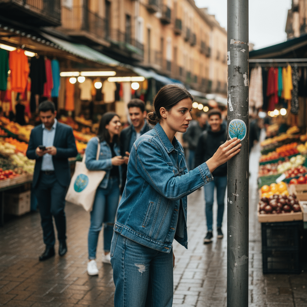 การตลาดแบบกองโจร! ไอเดีย Guerrilla Marketing ด้วยสติ๊กเกอร์ - guerrilla-marketing-sticker-ideas-sme