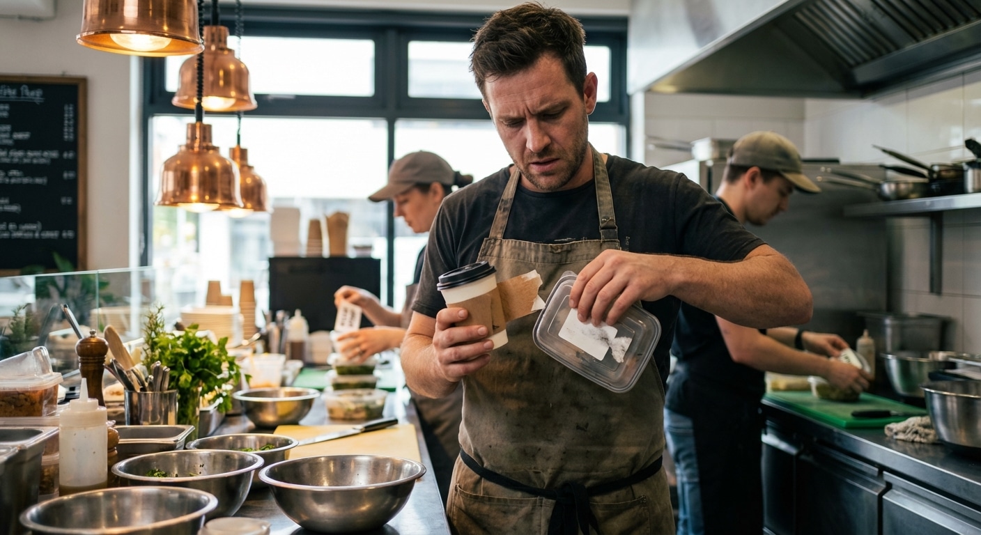 สติ๊กเกอร์หลุด? วิธีเลือก 'ฉลาก' ทนร้อน-เย็น ฉบับร้านอาหาร 2026 - guide-choosing-sticker-label-food-beverage-hot-cold-2026